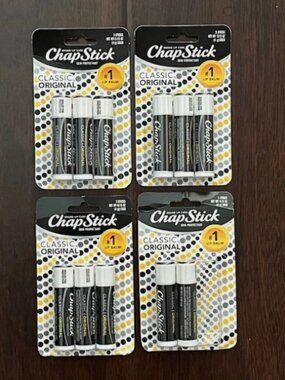 ChapStick Classic Original Lip Balm Tubes, Lip Care 0.15 Oz - Pack of 10